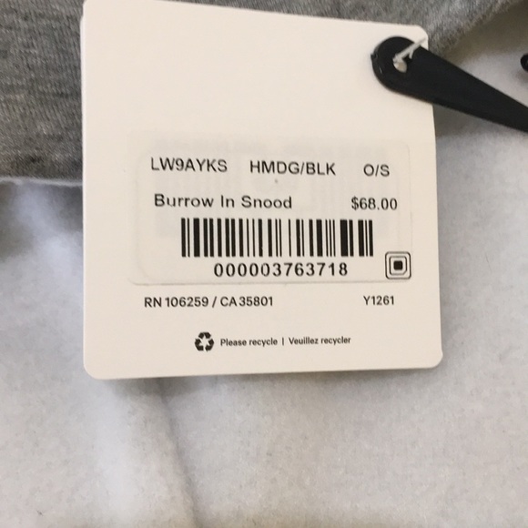 Lululemon burrow in snood. NWT O/S - Picture 4 of 4